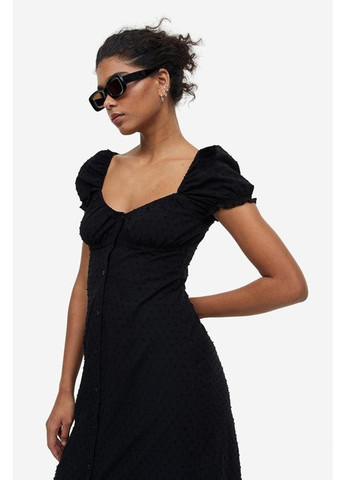 Черное кэжуал платье H&M однотонное