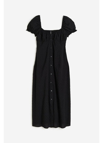 Черное кэжуал платье H&M однотонное