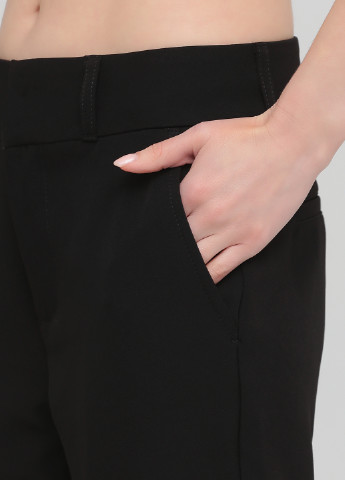 Черные кэжуал демисезонные прямые брюки Gas