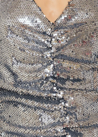 Серое коктейльное платье NA-KD однотонное