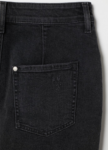Черная джинсовая юбка H&M карандаш