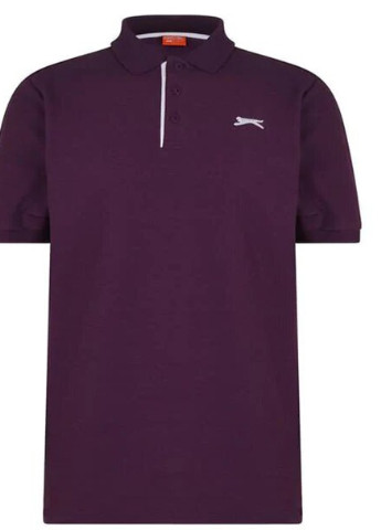 Темно-фиолетовая футболка-поло для мужчин Slazenger однотонная