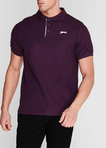 Темно-фиолетовая футболка-поло для мужчин Slazenger однотонная