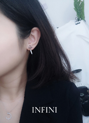 Серьги серебряные Infini (251256988)