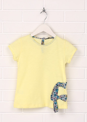 Жовта літня футболка з коротким рукавом Cigit