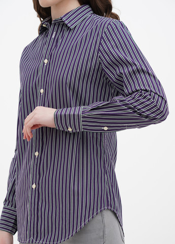 Фиолетовая коктейльный рубашка в полоску Ralph Lauren