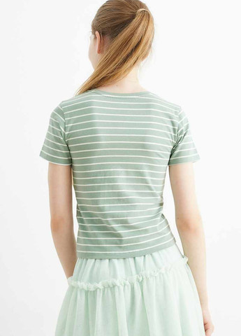 Світло-зелена літня футболка C&A