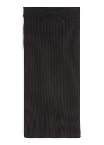 Черная кэжуал однотонная юбка C&A