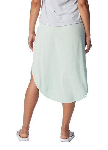 Салатовая кэжуал однотонная юбка Columbia