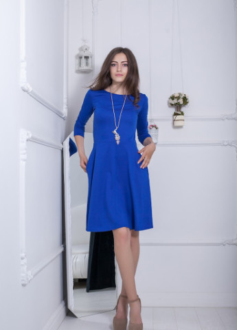 Синя кежуал жіноче плаття fenberries Podium однотонна