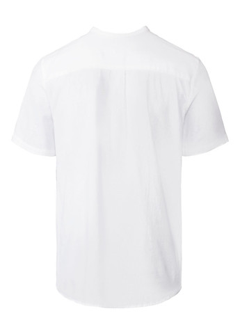 Белая кэжуал рубашка однотонная Livergy