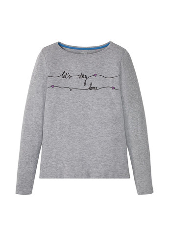 Серая всесезон пижама (лонгслив, брюки) лонгслив + брюки Esmara