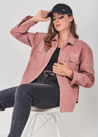 Темно-розовая демисезонная куртка Karol