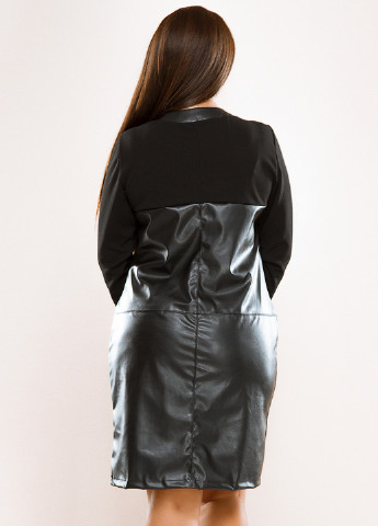 Чорна кежуал сукня коротка Lady Style однотонна