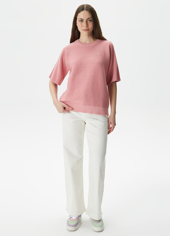 Розовый летний джемпер джемпер Lacoste