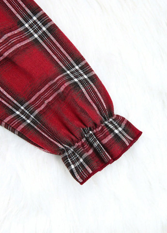 Червона всесезон піжама (лонгслів, штани) лонгслів + брюки SHEIN