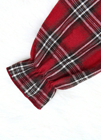 Червона всесезон піжама (лонгслів, штани) лонгслів + брюки SHEIN