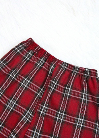 Червона всесезон піжама (лонгслів, штани) лонгслів + брюки SHEIN