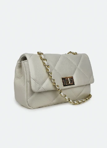 Женская сумка базовая кожаная маленькая молочная Fashion (232986062)