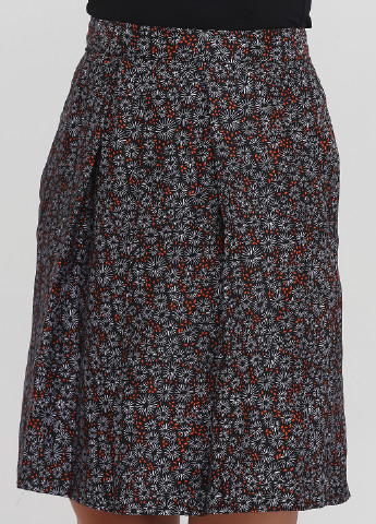 Черная кэжуал цветочной расцветки юбка Kookai клешированная