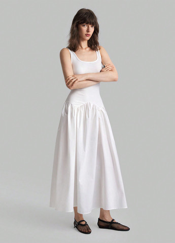 Білий кежуал сукня сукня-майка SHEIN однотонна