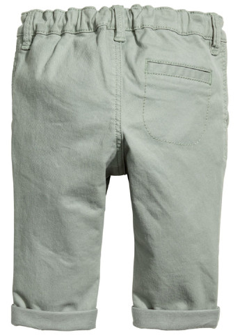 Фисташковые демисезонные со средней талией джинсы H&M