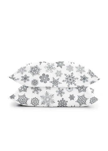 Полуторный комплект RANFORS ROSE SNOWFLAKES GREY (пододеяльник 160х220 см, простынь 155х240 см, наволочка 2 шт 50х70 см) Cosas (251413592)