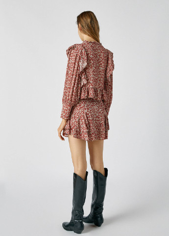 Бордовая блуза Pull & Bear