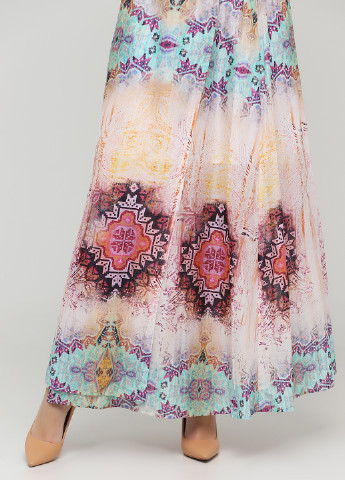 Разноцветная кэжуал с геометрическим узором юбка Angelo Marani на запах