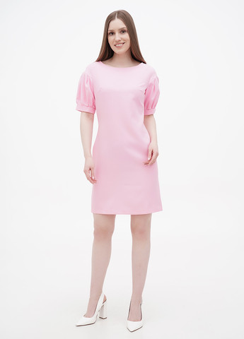 Светло-розовое кэжуал платье Maurini однотонное