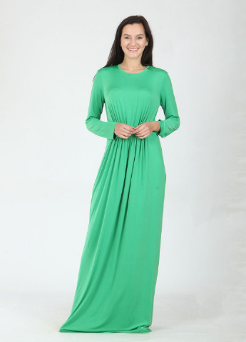 Салатова вечірня плаття, сукня Mozah однотонна