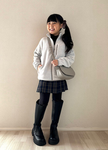 Сіра демісезонна куртка Uniqlo