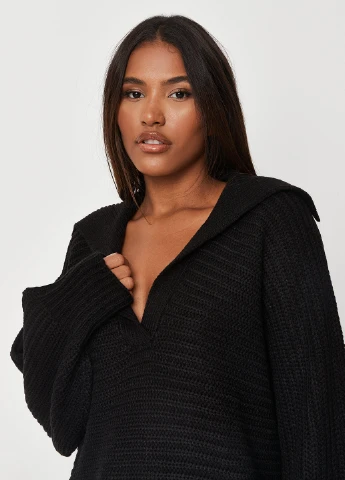 Чорний демісезонний джемпер пуловер Missguided