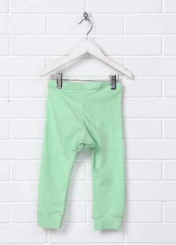 Зеленые домашние демисезонные со средней талией брюки H&M