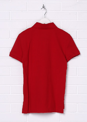Красная детская футболка-поло для мальчика Ralph Lauren с логотипом