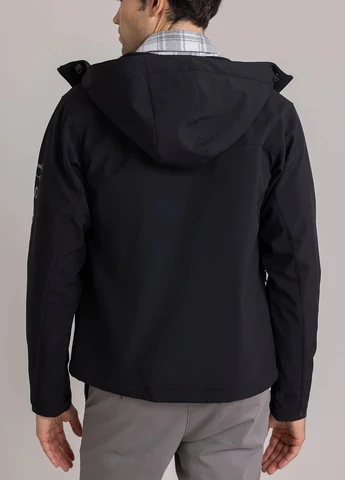 Чорна демісезонна куртка U.S. Polo Assn.