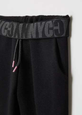Черные спортивные демисезонные джоггеры брюки H&M