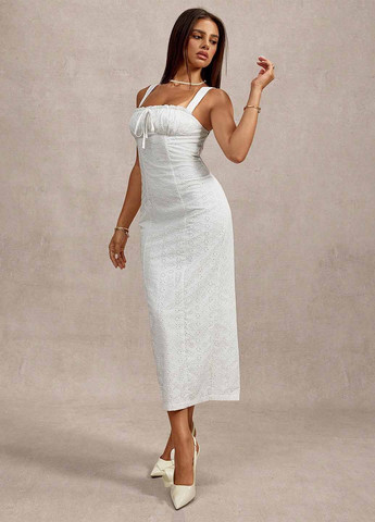 Белое вечернее, кэжуал платье футляр SHEIN однотонное