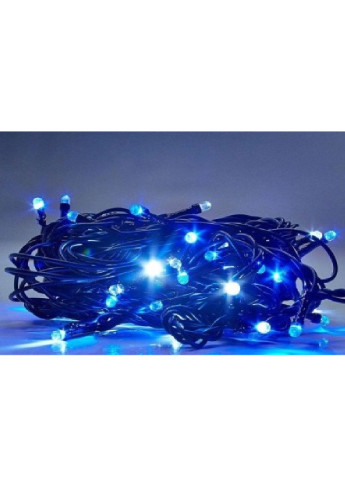 Новорічна гірлянда бахрома 120 Led чорний провід 5 м (472839-Prob) Синя Francesco Marconi (250544590)