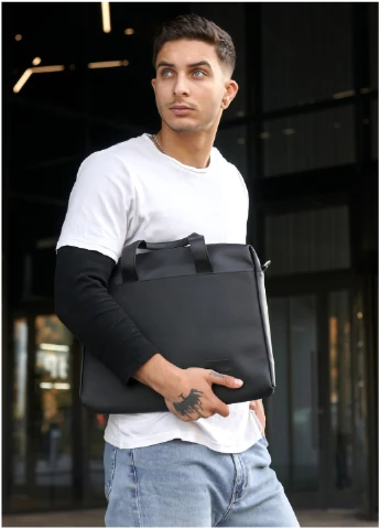 Чоловіча сумка для ноутбука 35х28х5 см Sambag (254595311)