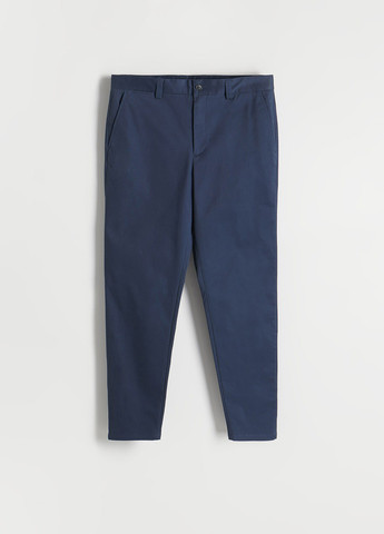 Темно-синие кэжуал демисезонные зауженные брюки Reserved