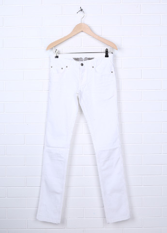 Белые кэжуал демисезонные зауженные брюки Richmond Denim