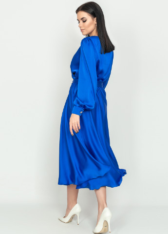 Синя кежуал сукня Seam однотонна