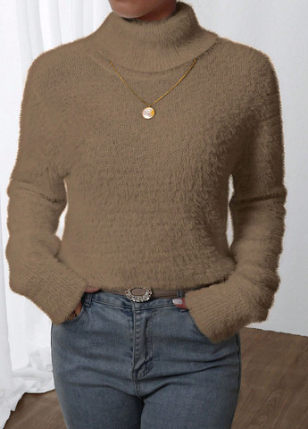 Коричневий демісезонний джемпер SHEIN