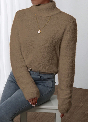 Коричневий демісезонний джемпер SHEIN