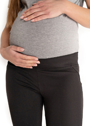 Черные демисезонные леггинсы для беременных Lullababe