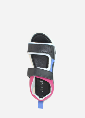 Черные босоножки rv3007-2 черный-малин Vito Villini