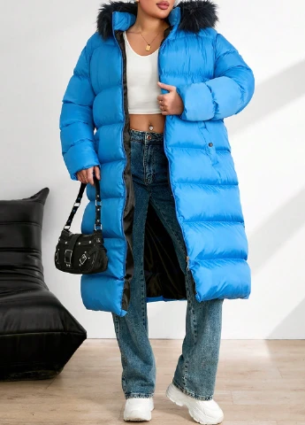 Синя зимня куртка SHEIN