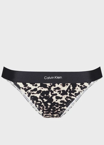 Цветные купальные трусики с рисунком Calvin Klein