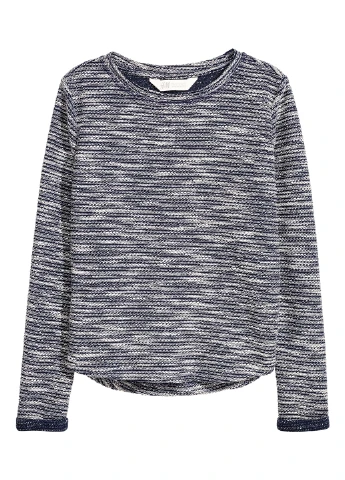 H&M джемпер меланж синій кежуал